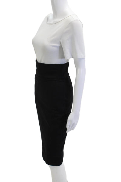 Zara Womens Straight Pencil Skirt Black Size S