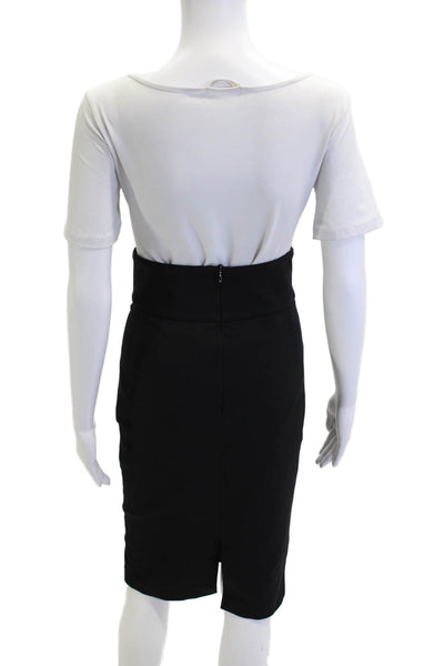 Zara Womens Straight Pencil Skirt Black Size S