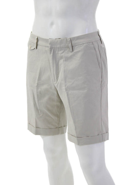 Bonobos Mens Bermuda Chino Shorts Beige 100% Cotton Size 32