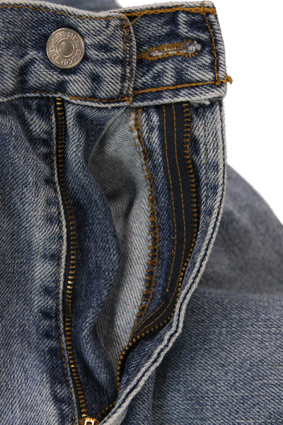 Levi's Mens Straight Jeans Blue 100% Cotton Button Fly 29 Inseam Size 34