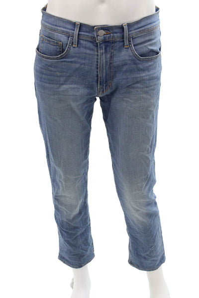 Joes Mens 90s Cropped Jeans Blue Button Size 31