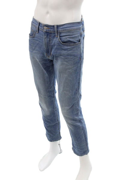 Joes Mens 90s Cropped Jeans Blue Button Size 31