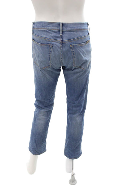 Joes Mens 90s Cropped Jeans Blue Button Size 31