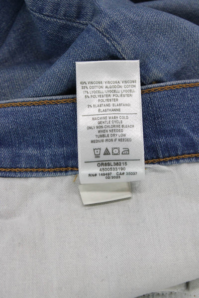Joes Mens 90s Cropped Jeans Blue Button Size 31