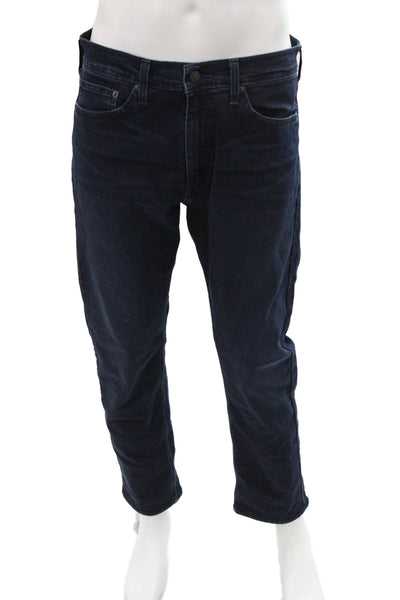 Levi's Mens Dark Blue Tapered Jeans Button Fly Inseam 30 Size 33