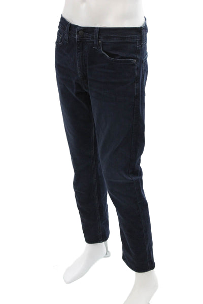 Levi's Mens Dark Blue Tapered Jeans Button Fly Inseam 30 Size 33