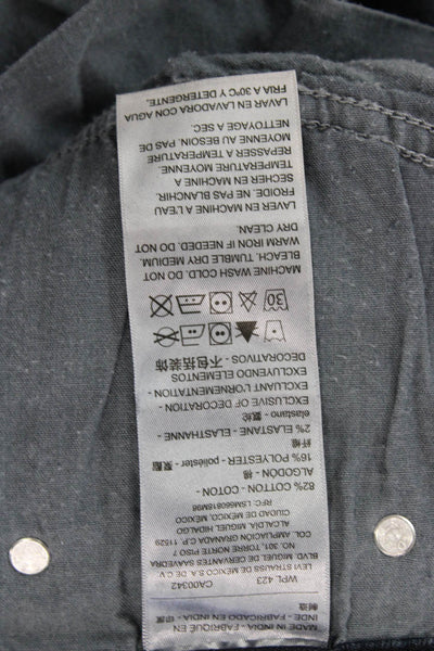Levi's Mens Dark Blue Tapered Jeans Button Fly Inseam 30 Size 33