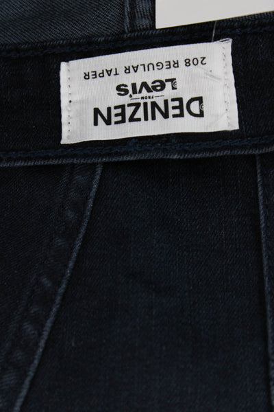 Levi's Mens Dark Blue Tapered Jeans Button Fly Inseam 30 Size 33