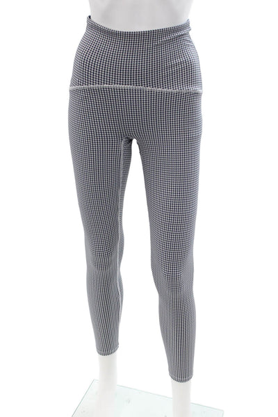 Spanx Womens Ankle Jegging Black Check Petite Size S