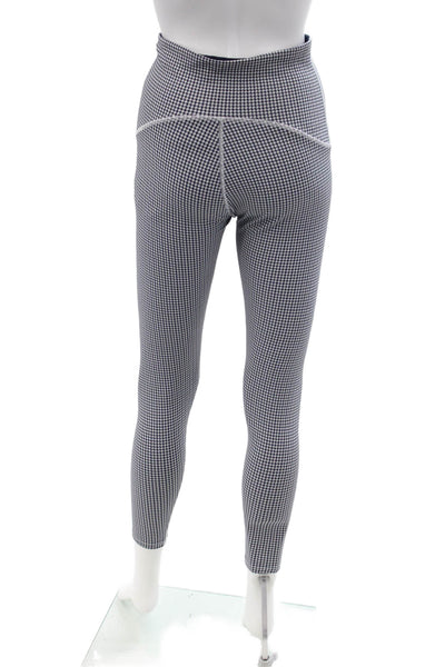 Spanx Womens Ankle Jegging Black Check Petite Size S