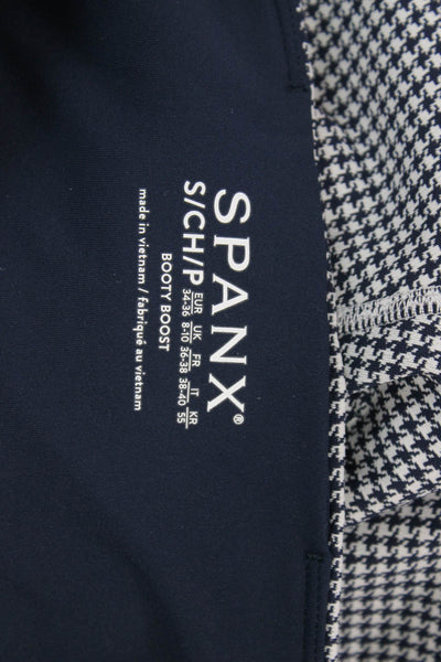 Spanx Womens Ankle Jegging Black Check Petite Size S