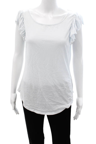Chaser Womens Basic Light Blue Round Neck Short Sleeve T-Shirt Size M