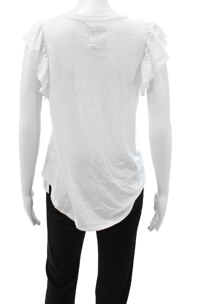 Chaser Womens Basic Light Blue Round Neck Short Sleeve T-Shirt Size M