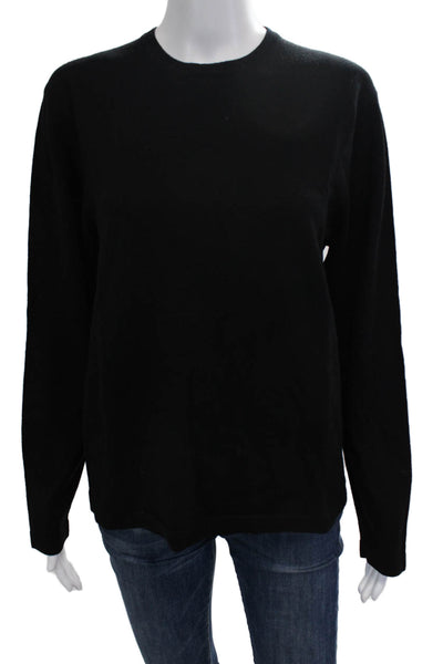 Banana Republic Women Pullover Sweater Black Crewneck Long Sleeve Size S