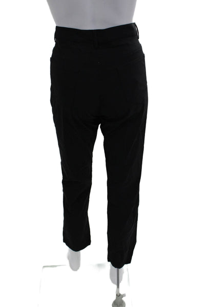 Golfino Womens Cropped Ankle Pants Black Polyamide Elastane Size 8