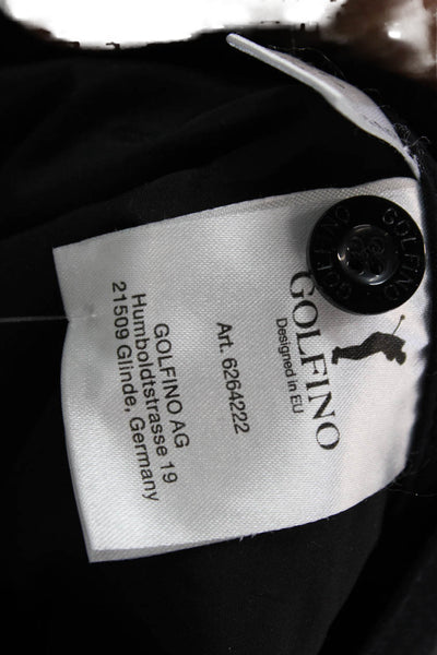 Golfino Womens Cropped Ankle Pants Black Polyamide Elastane Size 8