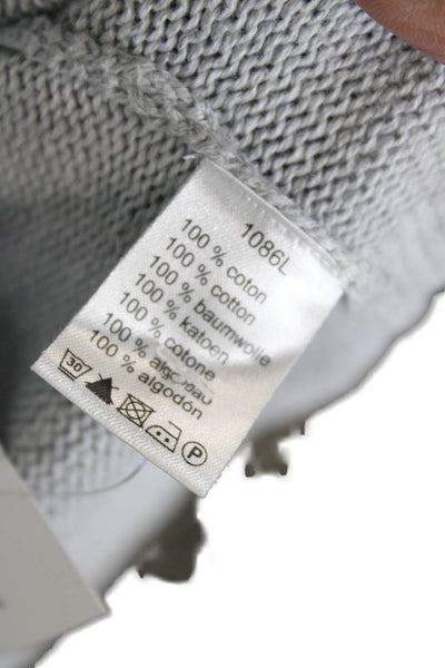 Lacoste Women Vest Gray Cotton Round Neck Sleeveless Designer Size M