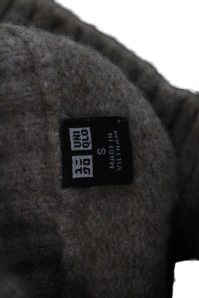 Uniqlo Women Pullover Sweater Mock Neck Long Sleeve Beige Size S