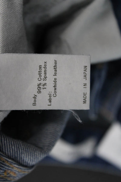 Moussy Womens Dark Blue Cropped Ankle Mid-Rise Jeans Size 26