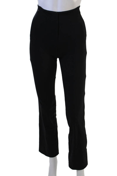 Lululemon Women Black Zip Pants Nylon Lycra Inseam 29 Size 0