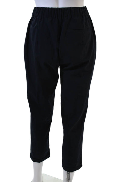 Lis Lareida Women Black Ankle Cropped Pants Polyester Size 34