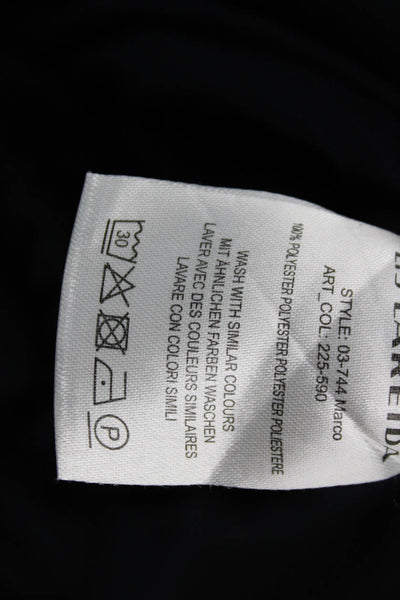 Lis Lareida Women Black Ankle Cropped Pants Polyester Size 34