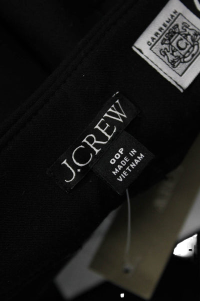 J Crew Women Ankle Dress Pants Black Size 00P