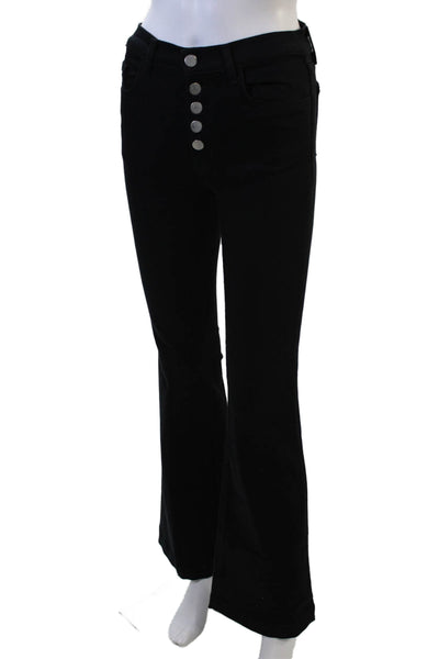 J Brand Womens Black Mid Rise Jeans Button Fly 90s Size 26