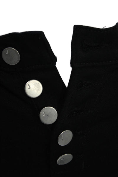 J Brand Womens Black Mid Rise Jeans Button Fly 90s Size 26