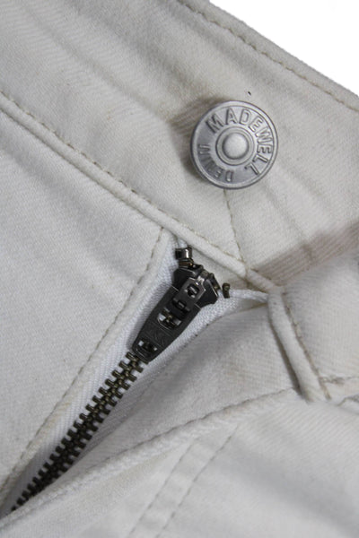 Madewell Womens Cropped Straight White Jeans Petites Size 23