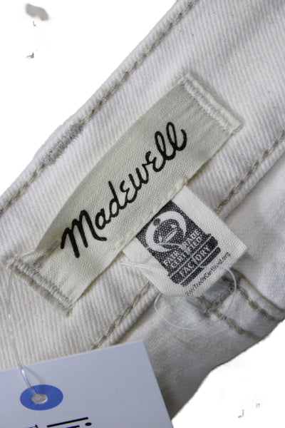 Madewell Womens Cropped Straight White Jeans Petites Size 23