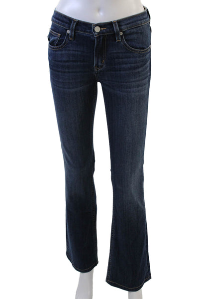 RBL Puppet Womens Bootcut Flared Dark Blue Mid Rise Jeans 31in Size 24