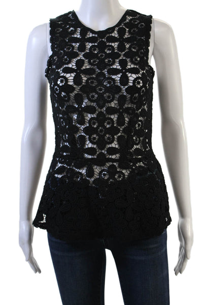 Intermix Women Bohemian Floral Polycotton Sleeveless Crew Neck Blouse Size S