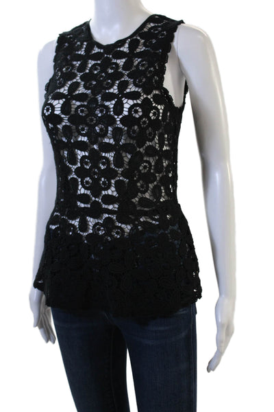 Intermix Women Bohemian Floral Polycotton Sleeveless Crew Neck Blouse Size S