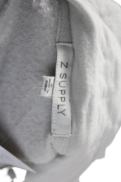 Z Supply Womens V-Neck Long Sleeve White Modal Blend Top Size S