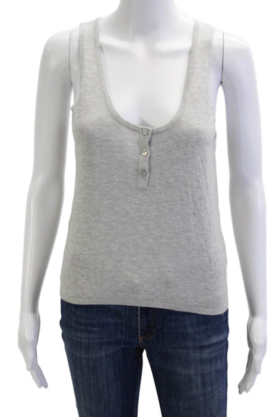 One Grey Day Women Camisole Gray Cotton Viscose Size S