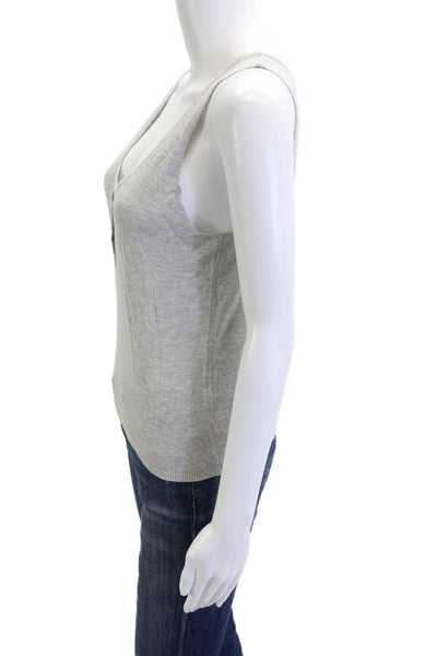 One Grey Day Women Camisole Gray Cotton Viscose Size S