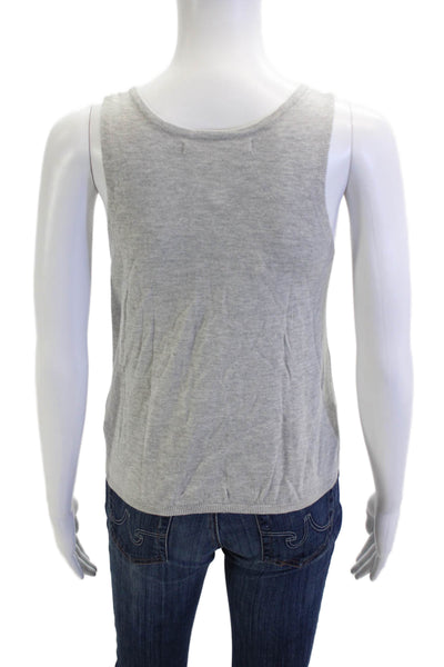One Grey Day Women Camisole Gray Cotton Viscose Size S