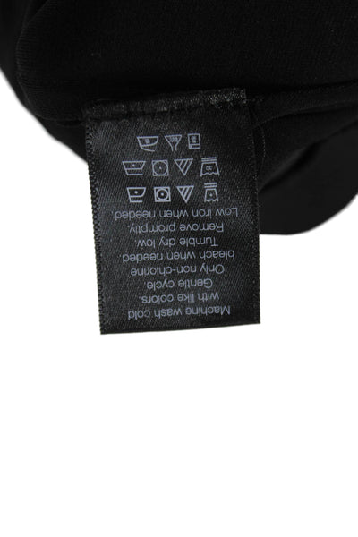 Norma Kamali Womens Black Jogger Pants Polyester Spandex Size S