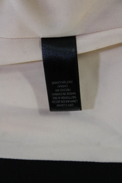 Rachel Roy Women Blazer Beige Polyester V-Neck Long Sleeve Designer Size 26