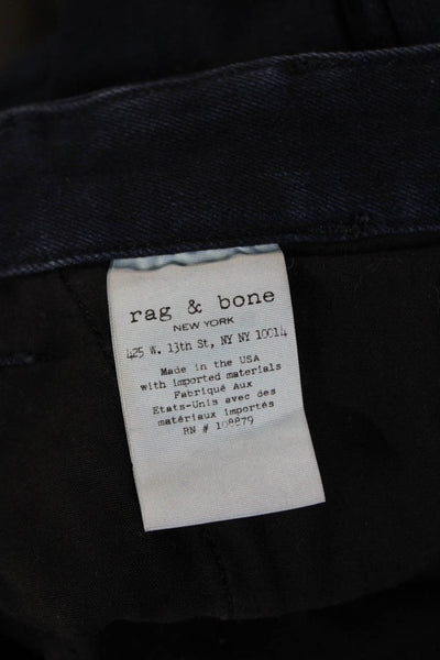 Rag & Bone Unisex Dark Blue Denim Mid Rise Button Fly Jeans Size 29