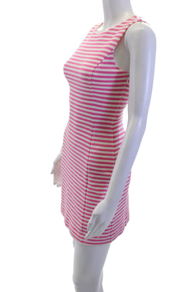 Lilly Pulitzer Womens Sleeveless Striped Bodycon Knee Length Dress Size 2XS