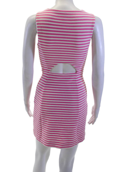Lilly Pulitzer Womens Sleeveless Striped Bodycon Knee Length Dress Size 2XS