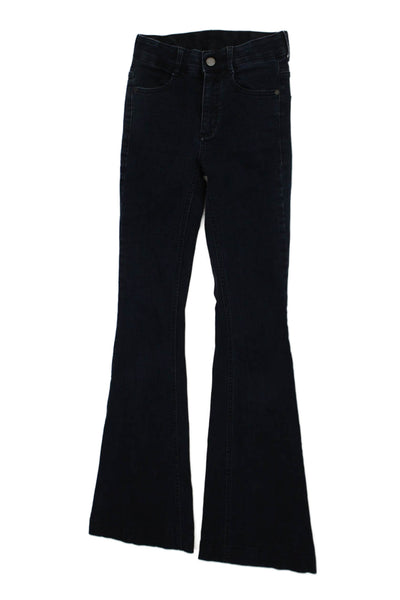 Stella McCartney Womens Bootcut Flared Black Jeans Size 24