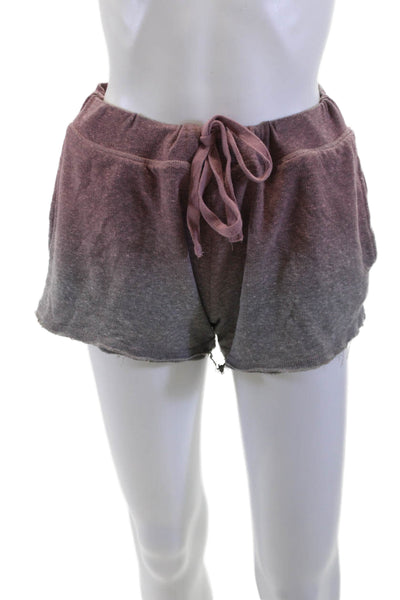 Z Supply Unisex Sweat Shorts Brown Drawstring Size S