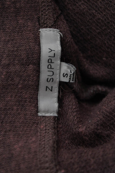 Z Supply Unisex Sweat Shorts Brown Drawstring Size S