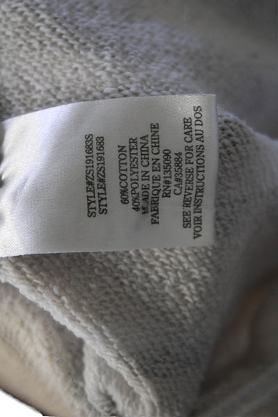 Z Supply Unisex Camo Sweat Shorts Beige Drawstring Size XS