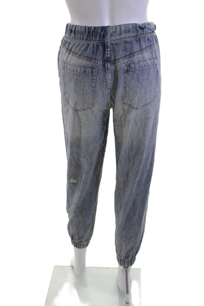 Blank NYC Women Ankle Cropped 90s Gray Cotton Blend Jeans Size XS