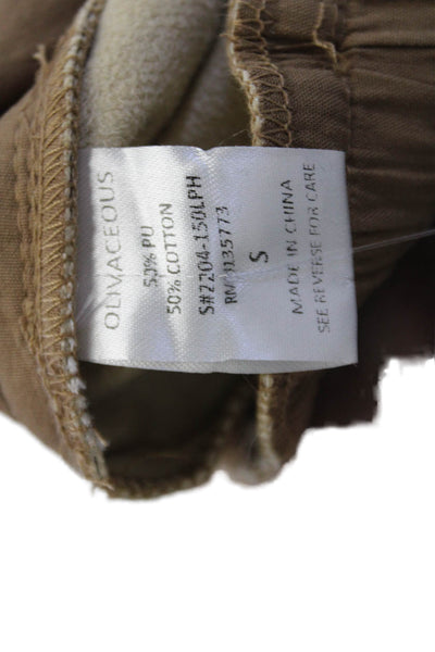 Olivaceous Womens Jogger Sweatpants Brown Drawstring Size S