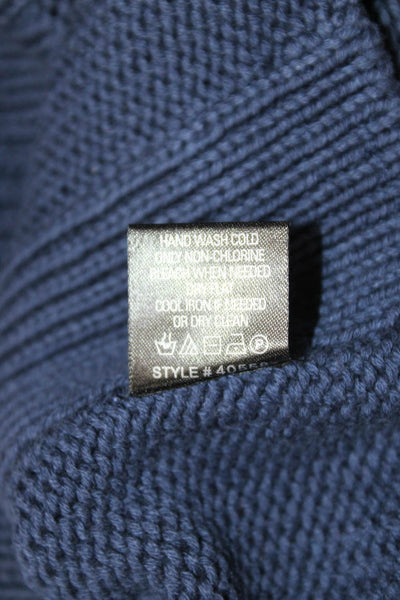 360 Sweater Womens Dark Blue Cotton Crew Neck Pullover Size XS